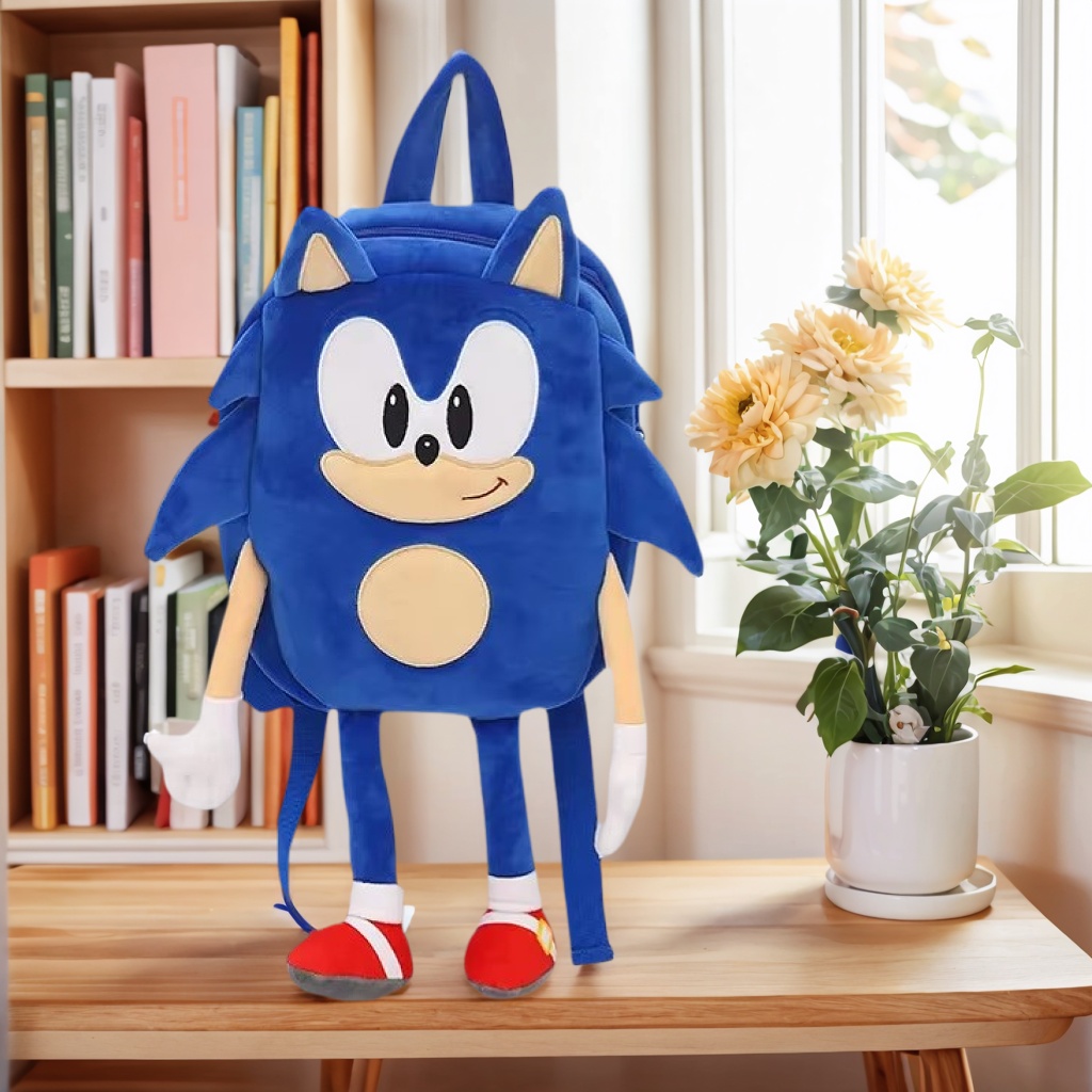 Kids Toys Xmas - ソニックぬいぐるみバックパック 超音速マウス ハリネズミ ソニック キッズナックドール ソフトぬいぐるみ