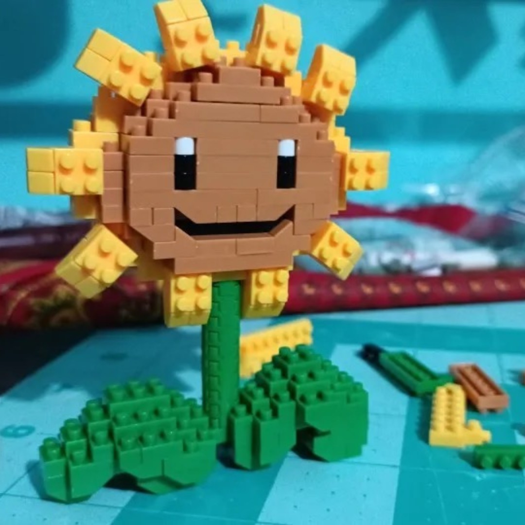 Kids Zombie Toys - 植物 VS ゾンビブロック小さな漫画ミニビルディングブロックピーシューターひまわり Chomper 組み立てるアクションモデル人形のおもちゃ子供のため