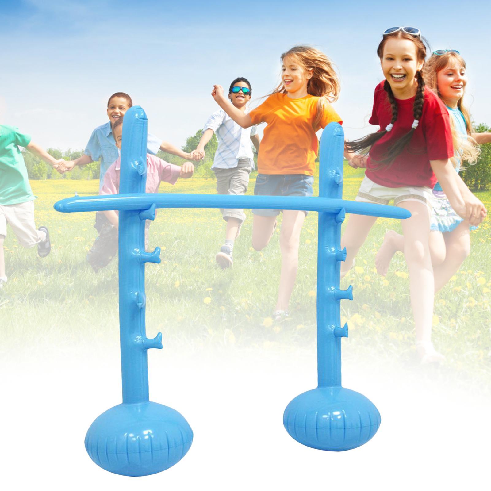 Kids Yard Toys - 高さ調節可能なインフレータブルリムボポール、パーティー用ゲームアーチ、屋外夏の水遊びおもちゃ、子供用ビーチ、プール、庭、裏庭イベントに最適