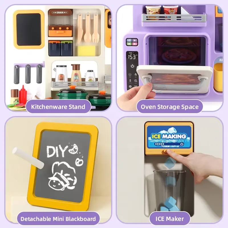 90cm大型ごっこ遊びキッチンセット（ライト、サウンド、シン - Kids Toys Kitchen Set のレビューと価格