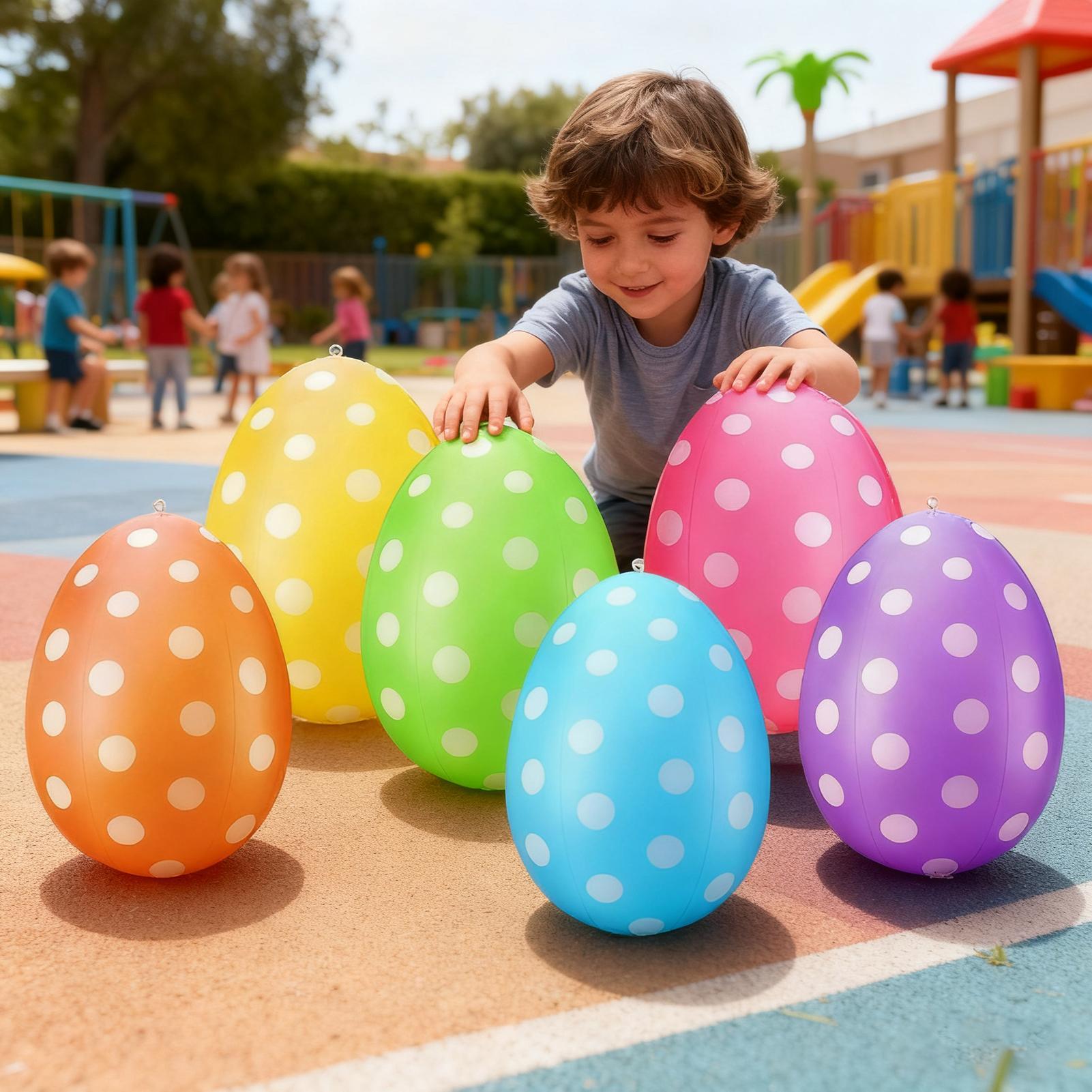 インフレータブルイースターエッグ 6個/セット イースターP - Kids Yard Toys のレビューと価格