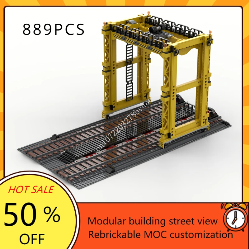 889ピース 鉄道過重貨物クレーンモデル カスタムパズル 貨 - Kids Toys Xmas のレビューと価格
