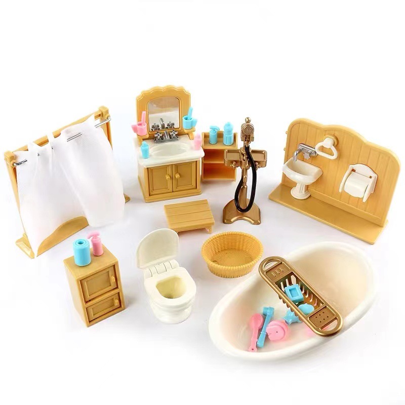 ドールハウスミニチュアギフトボックスパッケージ、家具セット、 - Kids Toys Kitchen Set のレビューと価格