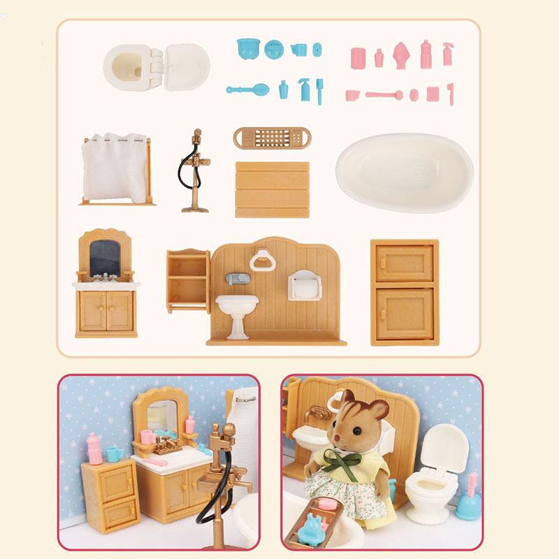 ドールハウスミニチュアギフトボックスパッケージ、家具セット、 - Kids Toys Kitchen Set のレビューと価格