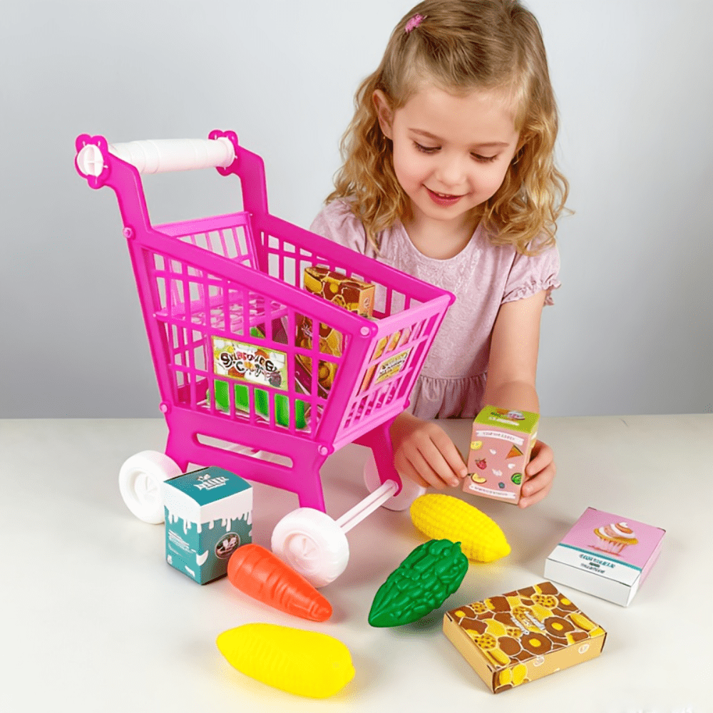 子供用模擬ショッピングカートおもちゃ、模擬スーパーマーケット - Toy Cash Register のレビューと価格