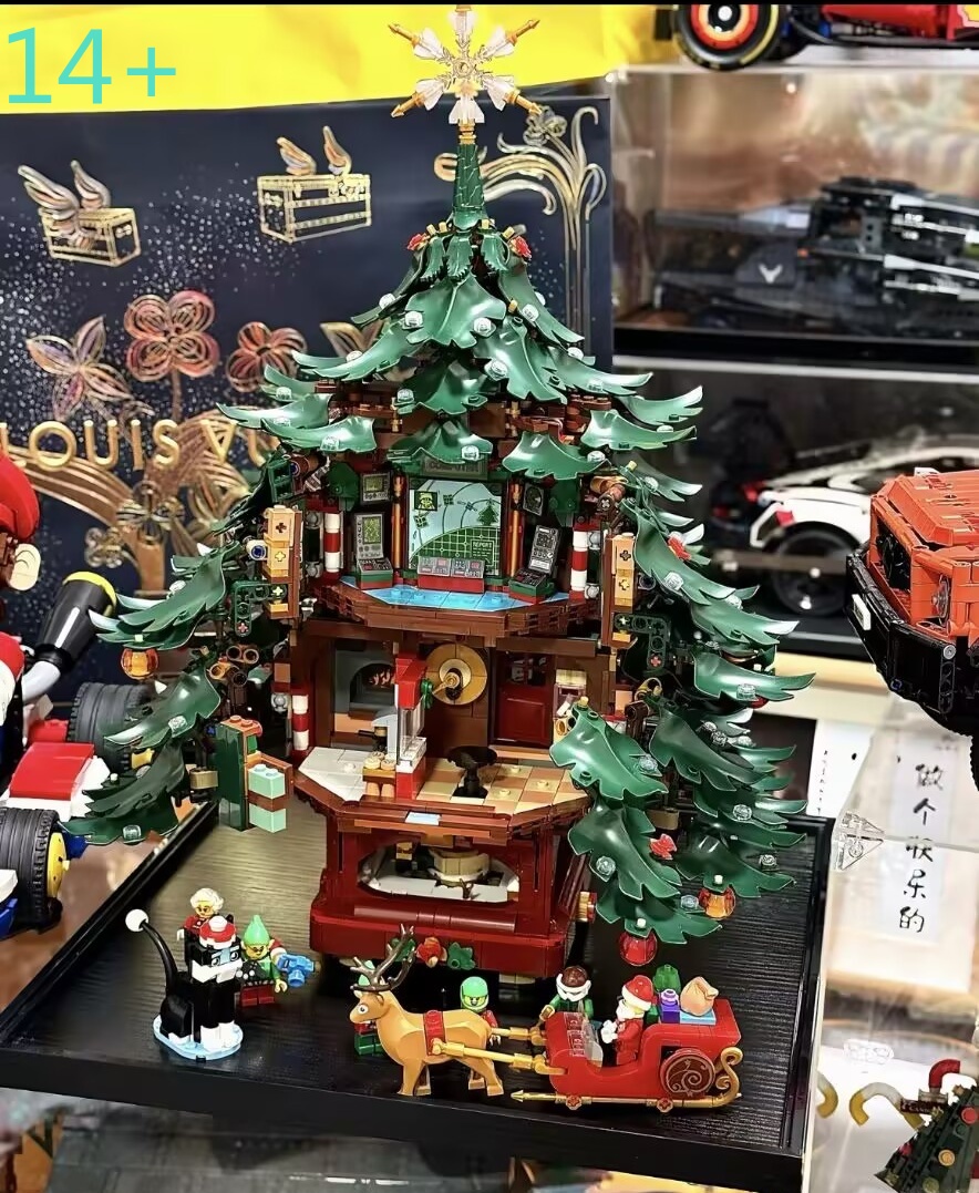 最も安価な3171ピースのクリスマスツリー装飾用ブロックモデ - Kids Toys Xmas のレビューと価格
