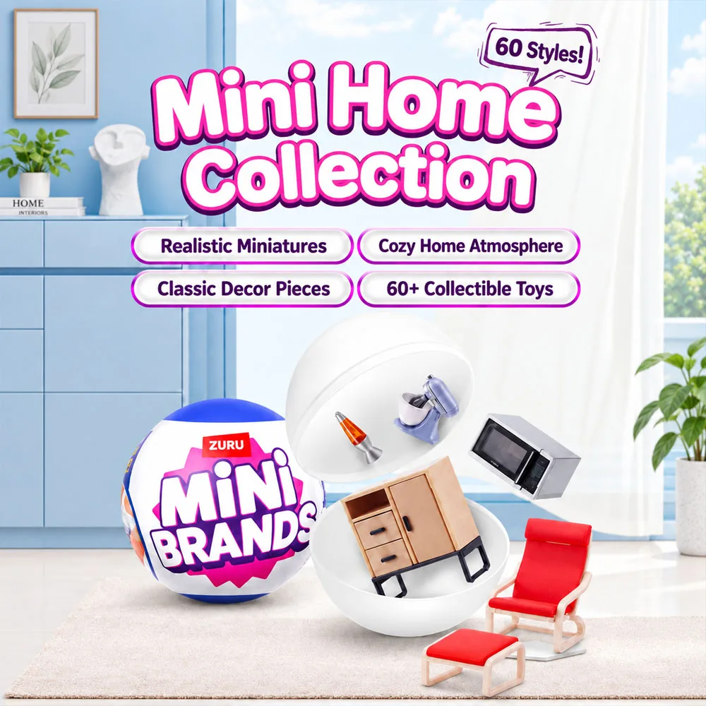 ZURU ミニブランド ホームシリーズ 60種類以上のミニチ - Kids Toys Kitchen Set のレビューと価格