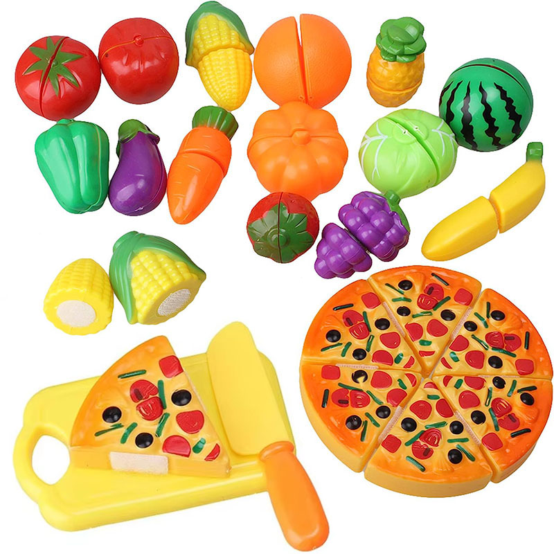 子供用フルーツと野菜のカットおもちゃセット、ごっこ遊び用キッ - Kids Toys Kitchen Set のレビューと価格