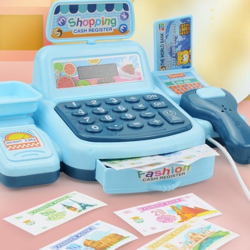 新商品・1セット 電子ゲーム照明と効果音付き スーパーマーケ - Toy Cash Register のレビューと価格