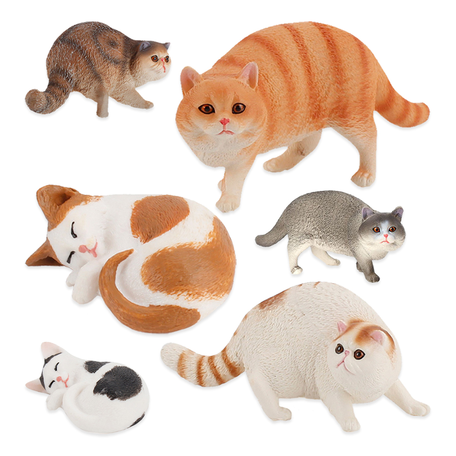 リアルなプラスチック猫フィギュアペルシャブリティッシュショー - Kids Toys Reviews のレビューと価格