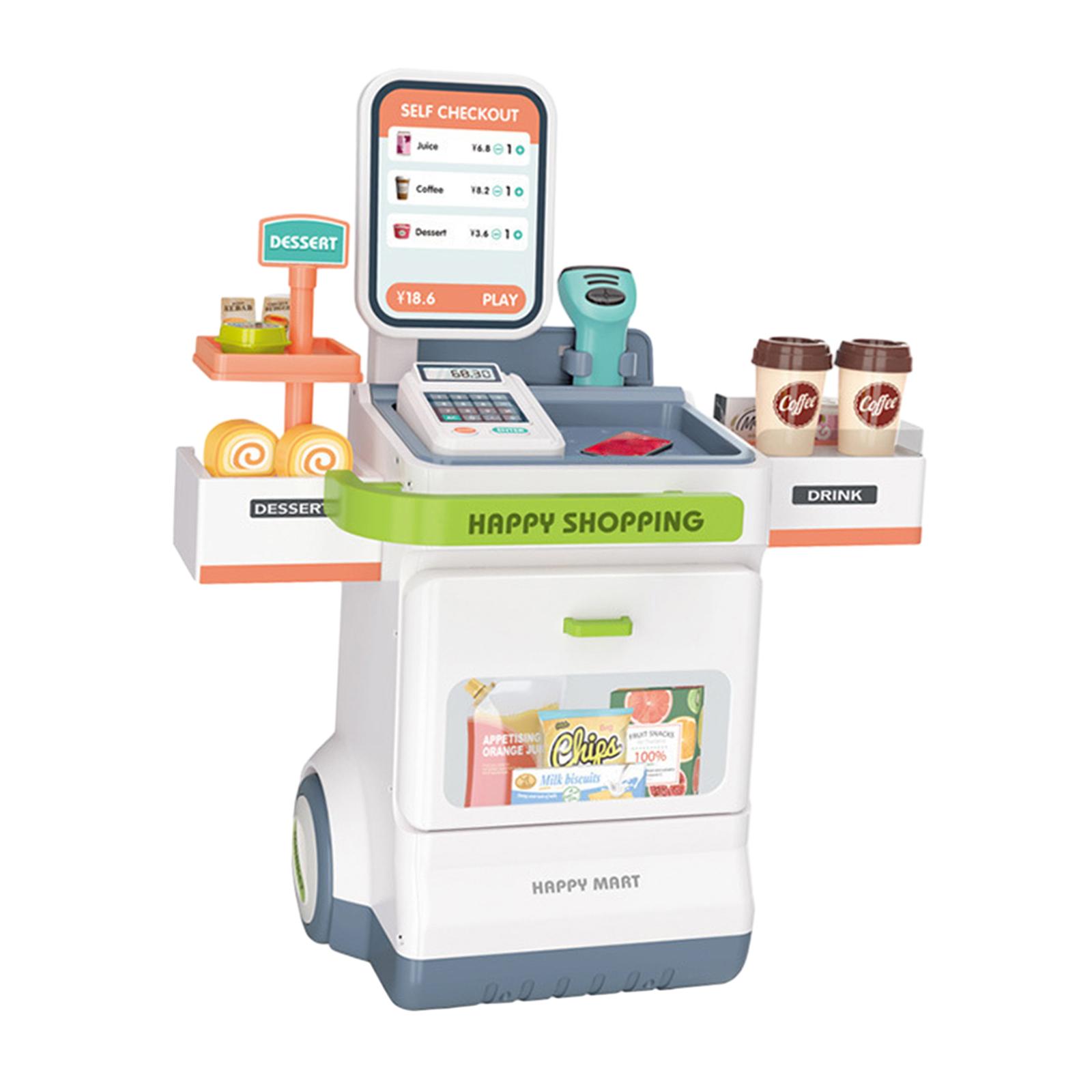 子供向けのスーパーマーケットのレジのおもちゃ。レジ、スキャナ - Toy Cash Register のレビューと価格